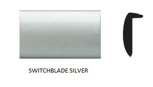 Switchblade Silver Door Edge Guard L Shape Molding 12 foot Kit With 3M Tape