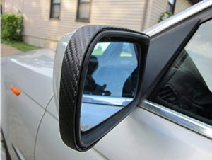Dodge Challenger 2008-2019 Black Carbon Fiber Mirror Molding Trim Kit