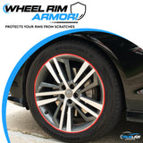 True Line Automotive Rim Protector for Car Wheels - L Shape Wheel Protector Car Rim - Ultra-Durable Rim Guards For Car Rims with 3M Adhesive Tape, Easy to Install, Universal Fitting