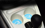 PU Leather Cup Holder Inserts Coasters for Jaguar S-Type 2000, 2001, 2002, 2003, 2004, 2005, 2006, 2007, 2008