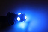 2 Piece Blue License Plate LED Bulbs T10 Wedge 5 SMD