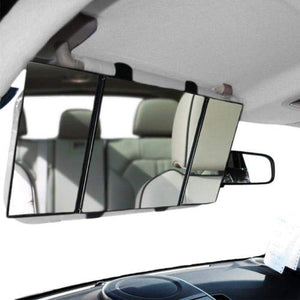 TRUE LINE Automotive Car Visor Folding Vanity Mirror Makeup Cosmetic Tri-Fold Mirror