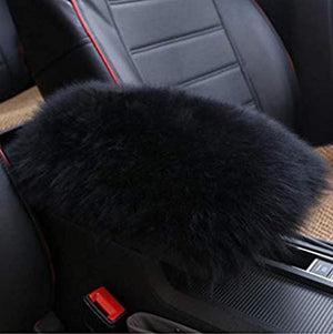 TRUE LINE Automotive Fluffy Soft Furry Car Center Console Armrest Elbow Cushion Comfort Pillow Pad