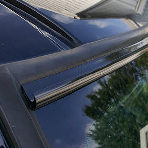 TRUE LINE Automotive DIY Black Automotive Windshield Rain Gutter Guard Deflector Strip