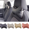 TRUE LINE Automotive 2 Piece Car Seat Leather Headrest Neck Pillow Dog Bone Shape Rest Cushion