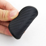 TRUE LINE Automotive Black Round Carbon Fiber Cup Holder Insert Interior Car Tray Anti Slip Pad