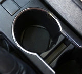 Carbon Fiber Cup Holder Inserts Coasters for Jaguar F-Type 2014, 2015, 2016, 2017, 2018, 2019