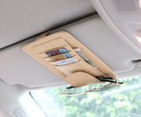 Visor sunglasses Credit Card Storage Organizer for Chevrolet Impala 2000, 2001, 2002, 2003, 2004, 2005, 2006, 2007, 2008, 2009, 2010, 2011, 2012, 2013, 2014, 2015, 2016, 2017, 2018, 2019