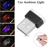 2 Piece Color Ultra USB Plug In Mini LED Car Interior Ambient Lighting Lamp Kit